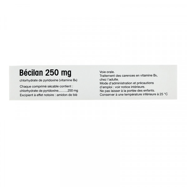Rupture BECILAN 250 mg, cp séc