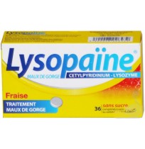 Rupture LYSOPAINE MAUX GORGE CETYLPYRIDINIUM LYSOSYME frais s/s , cp à sucer