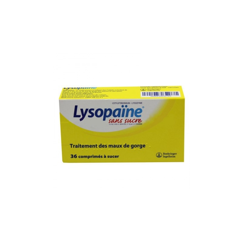 Rupture LYSOPAINE MAUX GORGE CETYLPYRIDINIUM LYSOSYME mc s/s , cp à sucer
