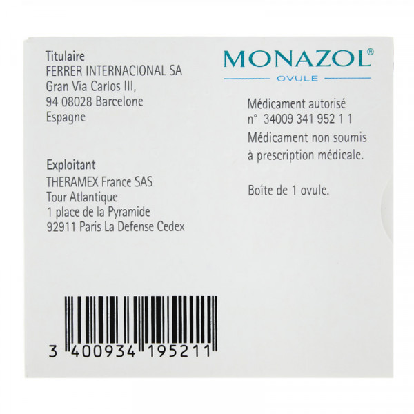 Rupture MONAZOL 300 mg, ovule
